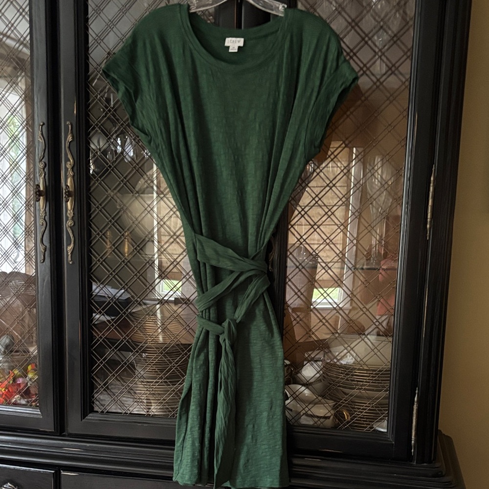 J. Crew Dark Green Dress